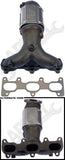 APDTY 785730 Integrated Exhaust Manifold - Tubular Design - Gaskets Included