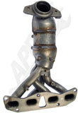 APDTY 785760 Engine Exhaust Manifold with Integrated Catalytic Converter