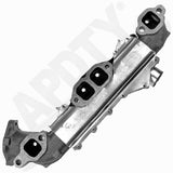 APDTY 785764 Exhaust Manifold Kit & Heat Shield Right 77-86 GM Models 5.0/5.7