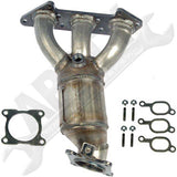APDTY 785945 Catalytic Converter with Integrated Exhaust Manifold