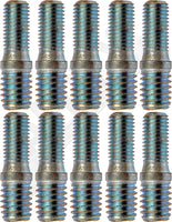 APDTY 786108 Double Ended Stud 3/8-16 X 7/16" And 5/16-24 X 5/8" (Pack Of 10)