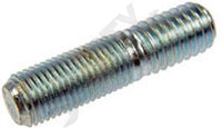 APDTY 7861092 Double Ended Stud - 3/8-16 X 1/2 In. And 3/8-24 X 3/4 In.