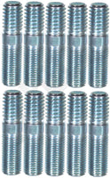 APDTY 786109 Double Ended Studs QTY-10 Sizes 3/8-16 X 1/2 In. & 3/8-24 X 3/4 In.