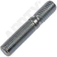 APDTY 7861142 Double Ended Stud - 3/8-16 X 5/8 In. And 3/8-24 X 1 In.