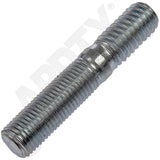 APDTY 7861142 Double Ended Stud - 3/8-16 X 5/8 In. And 3/8-24 X 1 In.