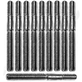 APDTY 786117 Double Ended Stud - 3/8-16 X 3/4 In. And 3/8-16 X 2 In.