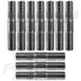 APDTY 786121 Double Ended Stud - 7/16-14 X 3/4 In. And 7/16-20 X 3/4 In.