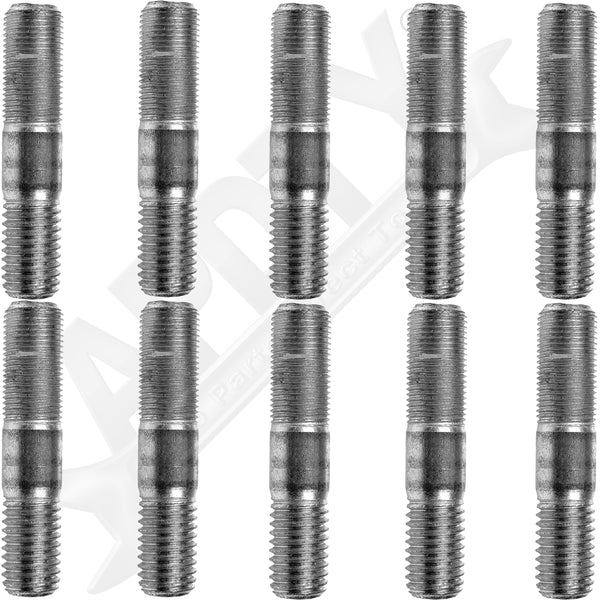 APDTY 786163 Stud - Double Ended (5/8-11 X 1" & 5/8-18 X 1-1/4"; Pack Of 10)