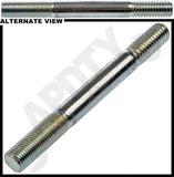 APDTY 786191 Double Ended Stud - 3/8-16 X 3/4 In. And 3/8-24 X 1 In.