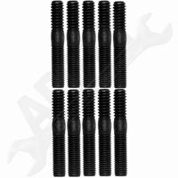 APDTY 786197 Double Ended Stud - 1/4-20 X 1/2 In. And 1/4-28 X 3/4 In.