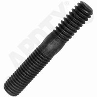 APDTY 786197 Double Ended Stud - 1/4-20 X 1/2 In. And 1/4-28 X 3/4 In.