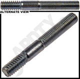 APDTY 786198 Double Ended Stud - 1/4-20 X 1/2 In. And 1/4-28 X 1 In.