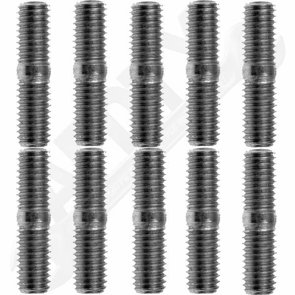 APDTY 786214 Double Ended Stud - 7/16-14 X 3/4 In. And 7/16-14 X 13/16 In.