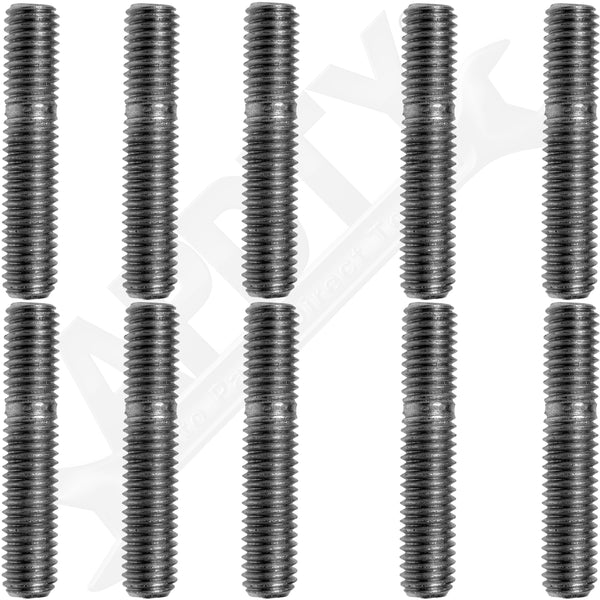 APDTY 786443 Double Ended Stud - M8-1.25 X 21mm And M8-1.25 X 10mm