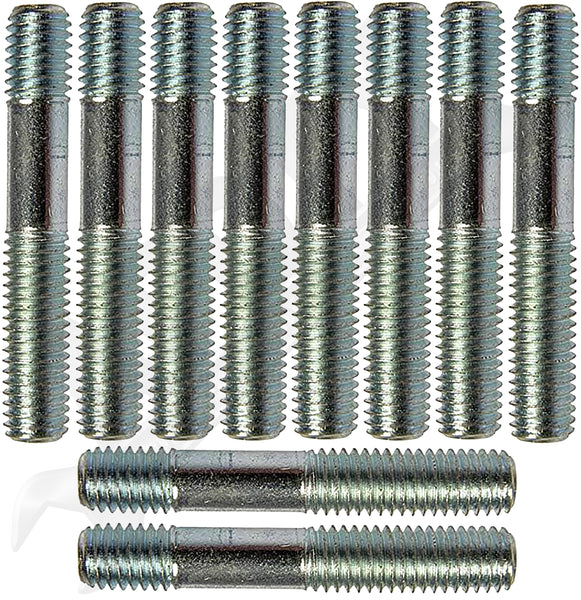 APDTY 786445 Double Ended Stud - M8-1.25 X 23mm And M8-1.25 X 10mm