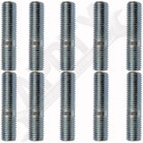 APDTY 786460 Double Ended Stud - M10-1.25 X 21mm And M10-1.25 X 13mm