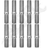 APDTY 786635 Double Ended Stud - 7/16-14 X 7/8 In. And 7/16-20 X 1-1/8 In.