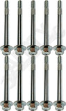 APDTY 789115 Starter Mounting Bolts; Set Of 10; Type 1 Long; M10-1.5 X 113mm