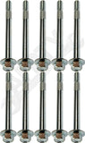 APDTY 789115 Starter Mounting Bolts; Set Of 10; Type 1 Long; M10-1.5 X 113mm