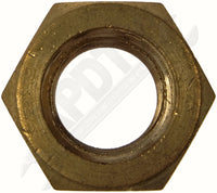 APDTY 791217 Hex Nuts - Stud (brass & Steel) - 7/16-14 In.