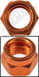 APDTY 791477 Copper Plated Hex Nut - M10-1.5