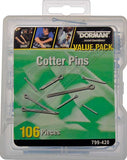 COTTER PIN VALUE PACK- 7 SKU'S- 106 PIECES
