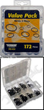 APDTY 800561 Metric O-rings Value Pack- 8 Sku's- 172 Pieces