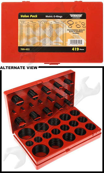 APDTY 800563 Metric O-rings Value Pack- 32 Sku's- 419 Pieces