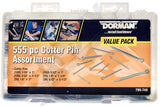APDTY 800851 Cotter Pin Value Pack- 6 Sku's- 555 Pieces
