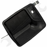 APDTY 80417 Exterior Door Handle; Textured Black; Front Left