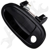 APDTY 80527 Exterior Door Handle Smooth Black Front Left