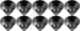 APDTY 811761 Radiator Splash Shield Plastic Push-Pin Retainer; Pack Of 10
