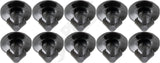 APDTY 811761 Radiator Splash Shield Plastic Push-Pin Retainer; Pack Of 10