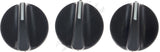 APDTY 8136513 HVAC AC Heat Heater Temp Mode Speed Control Knob Set Of 3