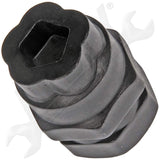 APDTY 822452 Chrome Acorn Set 2-pc M12-1.50, Hex 13/16 In., Length 1.406 In.