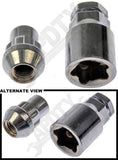 APDTY 822839 Wheel Nut Lock Chrome Acorn Bulge Set M12-1.75