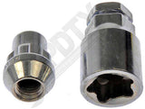 APDTY 822839 Wheel Nut Lock Chrome Acorn Bulge Set M12-1.75