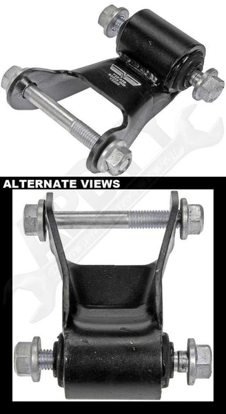 APDTY 833130 Leaf Spring Shackle With Bolts; Rear; Rear Of Leaf Spring