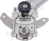 APDTY 851021 Manual Window Regulator Front Left Non-Powered Hand Crank Type