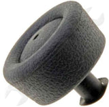 APDTY 87047 Universal Window Crank Handle Knob; Black Plastic; Diameter 1.25"