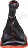APDTY 87921-Red Shift Knob Boot Assembly 99-06 VW Golf Jetta Bora 1J0711113FEU