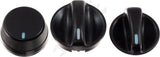 APDTY 87992 HVAC Temperature Control Knob Assortment (3 Knobs)