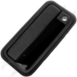 APDTY 88183 Exterior Door Handle Front Left (Driver) Smooth Black With Key Hole