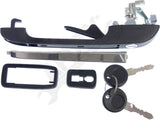 APDTY 88197 Exterior Door Handle W/Lock Cylinder
