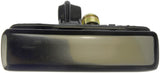 APDTY 88204 Exterior Door Handle Front Left (Driver) Smooth Black (Metal)