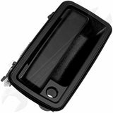 APDTY 88279 Exterior Door Handle Fits Front Right (Passenger) Smooth Black