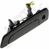 APDTY 88649 Exterior Door Handle Front Left (Driver) Smooth Black W/Key Hole