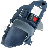 APDTY 88683 Interior Door Handle Black Lever Blue Trim Fits Left Front or Rear