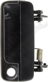 APDTY 88843 Exterior Door Handle Front Left (Driver) Smooth Black With Key Hole