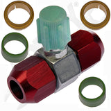 APDTY 911076 Service Port Tee for 1/2 Low Pressure Side Line